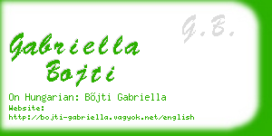 gabriella bojti business card